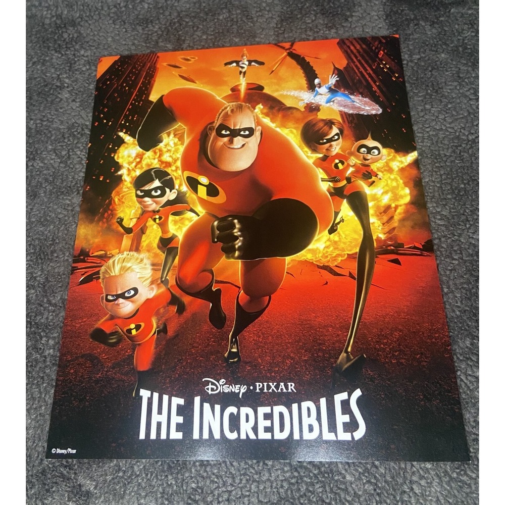 The Incredibles Mini Poster Pixar Disney‎ Print 8x10 Collectible Lithograph - Picture 1 of 5
